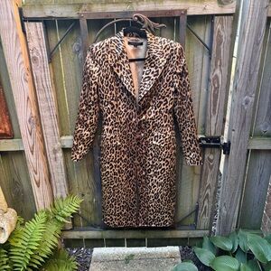 Anne Klein 💯 silk Leopard Print jacket